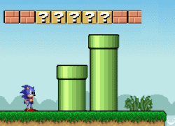 Sonic Lost in Mario World