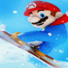 Super Mario Ice Skating